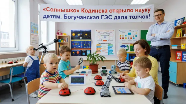 «Солнышко» Кодинска открыло науку детям. Богучанская ГЭС дала толчок!