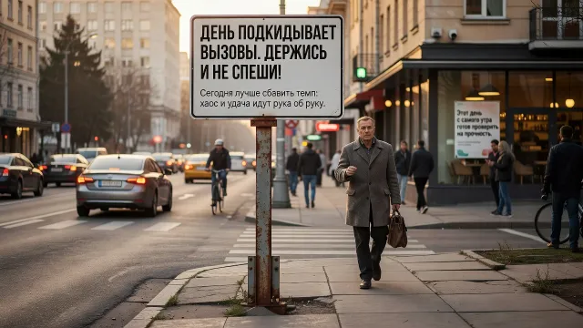 День подкидывает вызовы. Держись и не спеши!